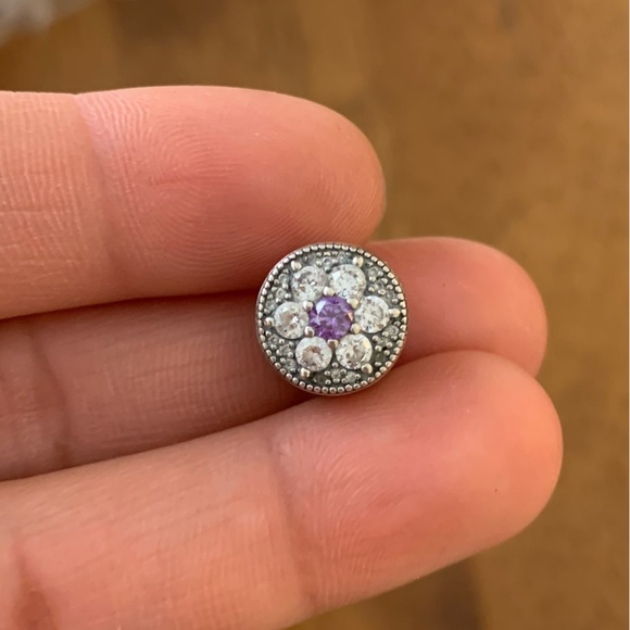 Retired Rare Pandora Forget Me Not Charm Authentic Discontinued EUC - Picture 3 of 9